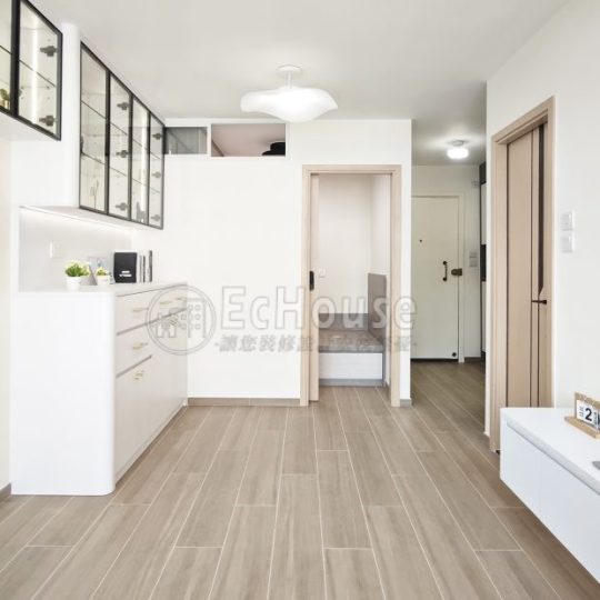 深水埗怡靖苑 全屋傢俬及裝修套餐（含訂造傢俬、地磚、木門、燈具及泥水木工物料）｜居屋裝修