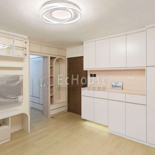 大圍顯徑邨 全屋傢俬及裝修套餐（含訂造傢俬、地磚、木門、燈具及泥水木工物料）｜公屋裝修