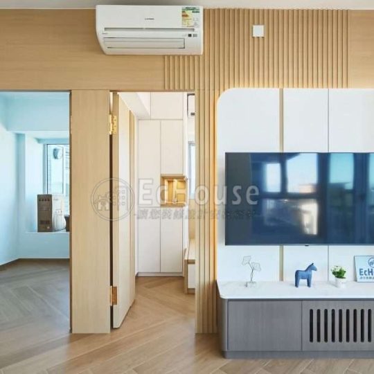 荔枝角泓景臺 全屋傢俬及裝修套餐（含訂造傢俬、地磚、木門、燈具及泥水木工物料）｜私樓裝修
