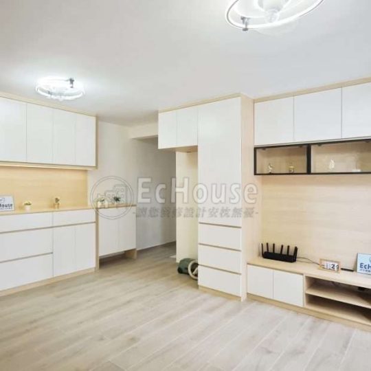 屯門新圍苑 全屋傢俬及裝修套餐（含訂造傢俬、地磚、木門、燈具及泥水木工物料）｜居屋裝修