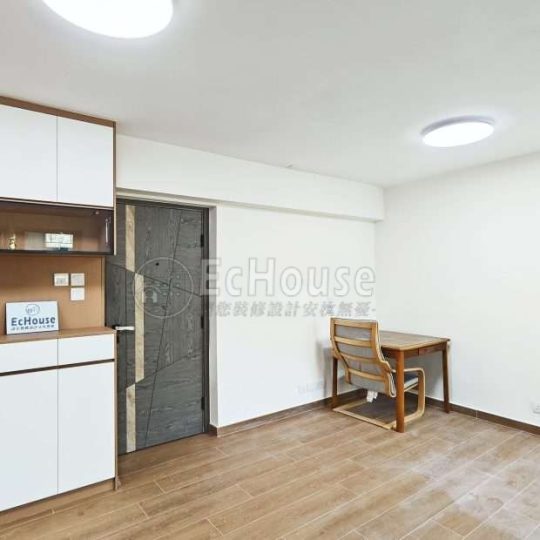 將軍澳景林邨 全屋傢俬及裝修套餐（含訂造傢俬、地磚、木門、燈具及泥水木工物料）｜公屋裝修