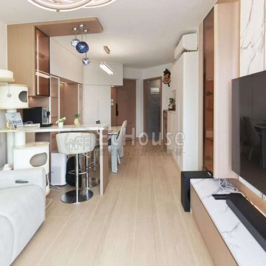 西灣河嘉亨灣 全屋傢俬及裝修套餐（含訂造傢俬、地磚、木門、燈具及泥水木工物料）｜私樓裝修