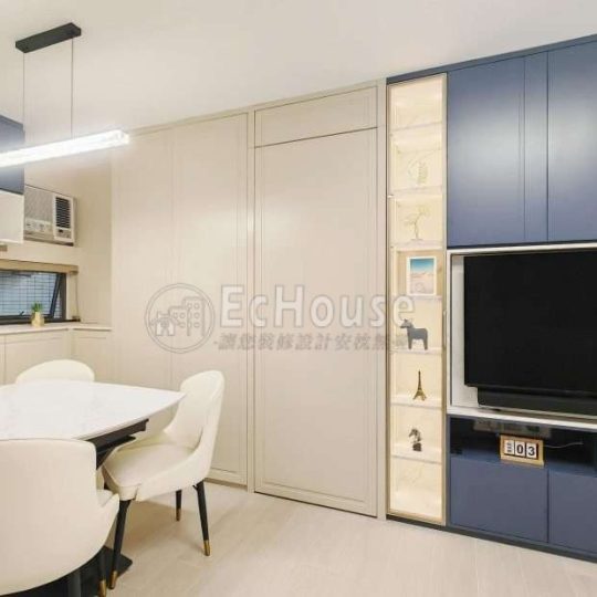 荷李活華庭 全屋傢俬及裝修套餐（含訂造傢俬、地磚、木門、燈具及泥水木工物料）｜私樓裝修